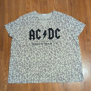 Maurices | ACDC Animal Print Tee | 2X